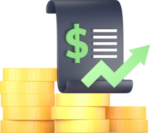 business_report_grow_up_financial_freedom_3d_icon_illustration